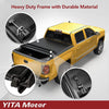 YITAMOTOR® Soft Quad Fold 2014-2021 Toyota Tundra, Fleetside 6.5ft Bed with Deck Rail System Truck Bed Tonneau Cover