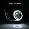 YITAMOTOR® 2005-2009 Ford Mustang Halo Headlights Lamps Black Housing Clear Lens - YITAMotor
