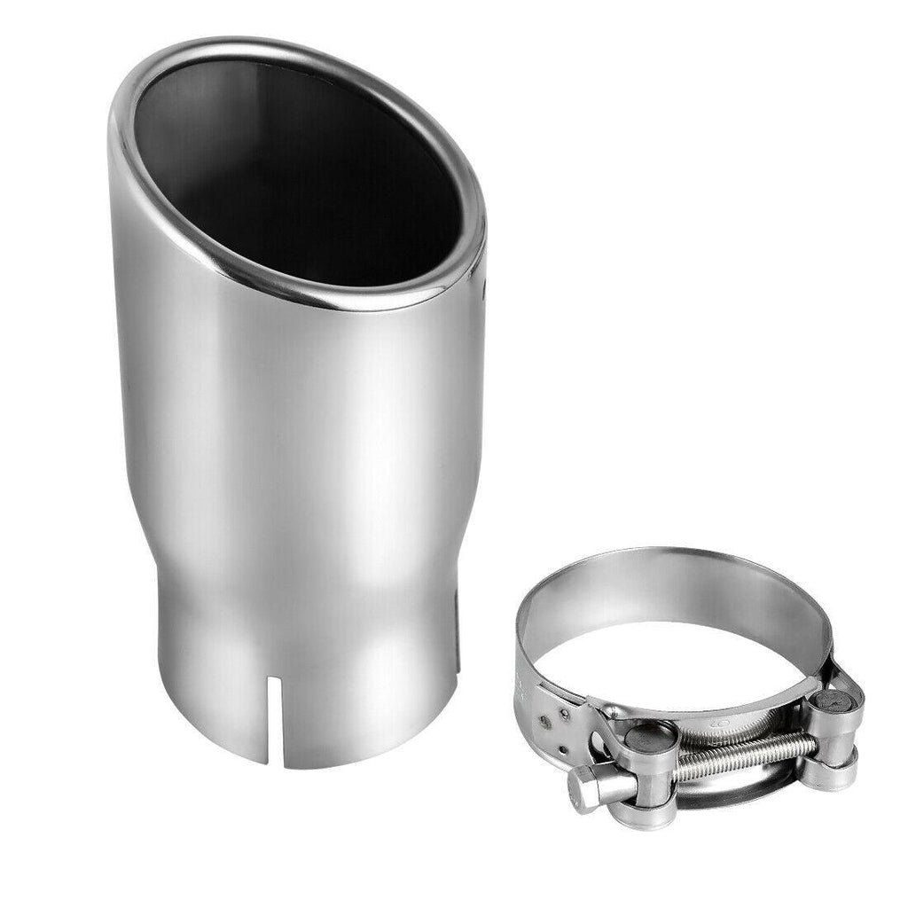 YITAMOTOR Exhaust Tip 2.5" Inlet 3" Outlet 6"Long Clamp On Tailpipe Stainless - YITAMotor