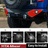 YITAMOTOR® Rear Bumper fits for 2018-2024 Jeep Wrangler JL & Unlimited w/ LED light D-Rings