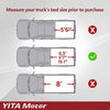 YITAMOTOR® Soft Tri-fold 2007-2013 Toyota Tundra with Deck Rail System(Excl. Trail Edition), Fleetside 6.5 ft Bed Truck Bed Tonneau Cover