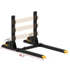 YITAMOTOR® 60" 4000 lbs Heavy Duty Clamp-on Pallet Forks with Anti-roll Bar