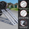 YITAMOTOR® 60''x12'' Aluminum Trailer Ramps 6000LBS Car Trailer Truck Hook End 2 Loading Ramps