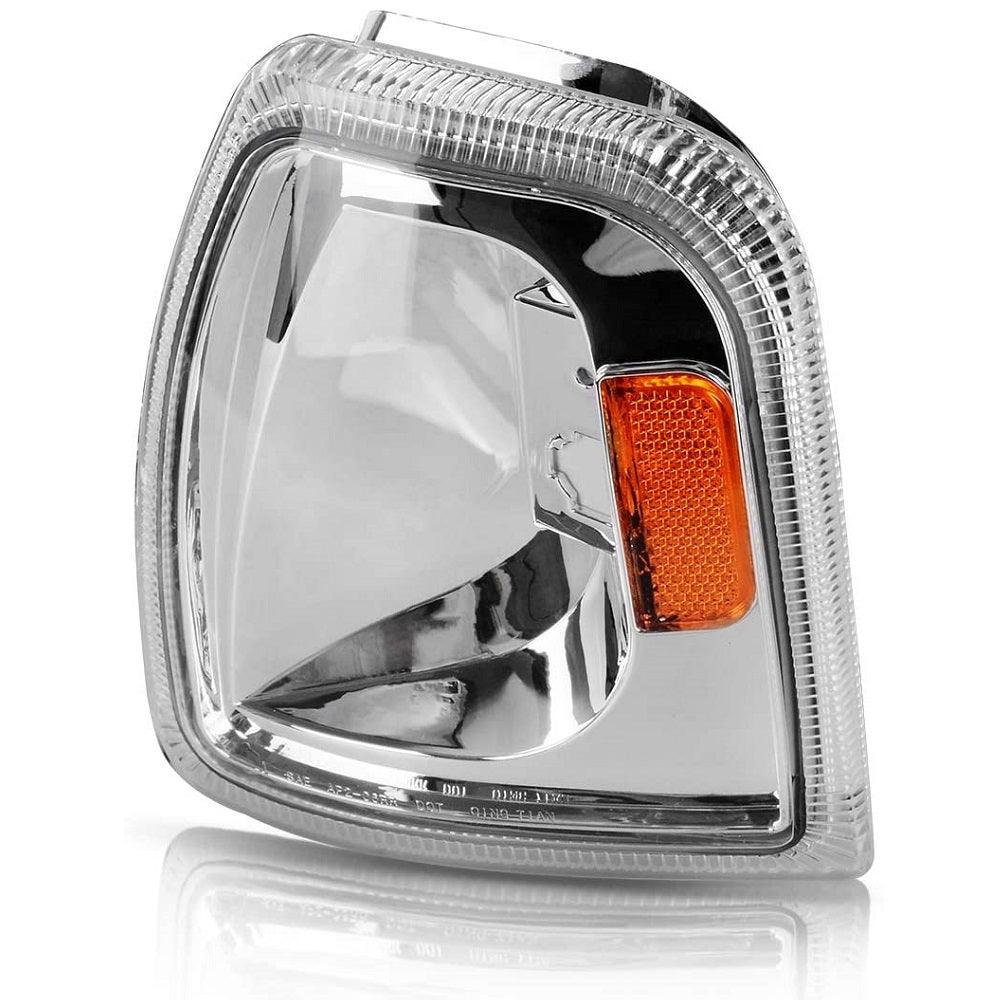YITAMOTOR® 2001-2011 Ford Ranger Headlight Assembly Corner light Chrome Housing Clear Lens