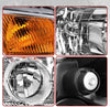 YITAMOTOR® 2004-2015 Nissan Titan / 05-07 Armada / 04 Pathfinder Armada Chrome Housing Headlight Assembly - YITAMotor
