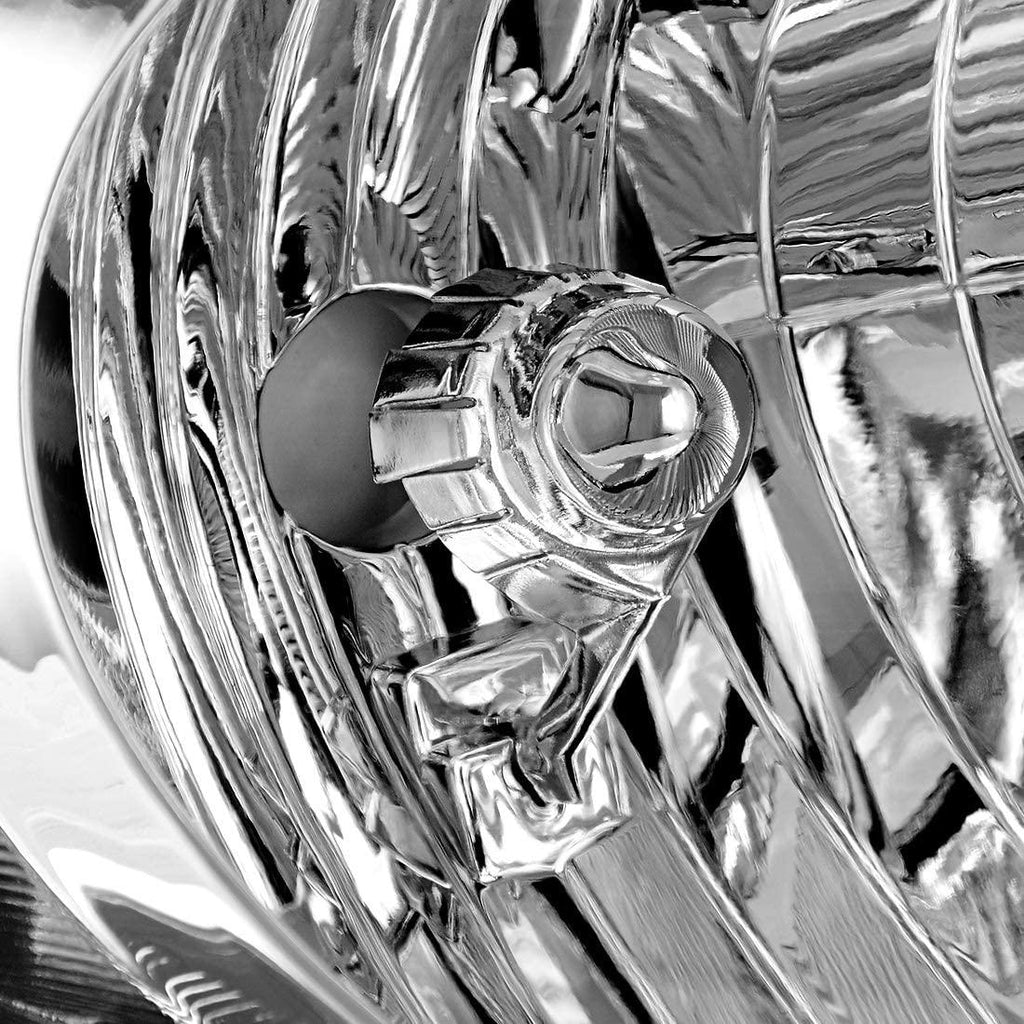YITAMOTOR® 2009-2010 Toyota Corolla Headlight Assembly Chrome Housing Amber Reflector Headlamps - YITAMotor