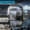 YITAMOTOR® 03-06 Chevy Silverado GMC Sierra 1500 2500HD Tow Mirrors Tahoe Suburban Avalanche, Power Heated