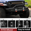 YITAMOTOR® 2018-2024 Jeep Wrangler JL/ 2020-2023 Jeep Gladiator Front Bumper with Winch Plate & D-Rings & Fog Holes
