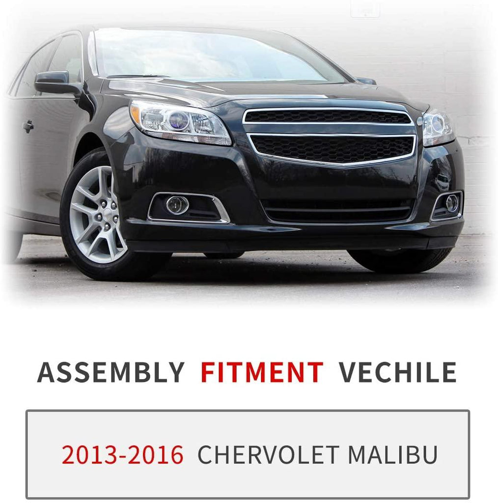 YITAMOTOR® 2013-2015 Chevy Malibu Headlight Assembly Projector Headlamp Left+Right - YITAMotor