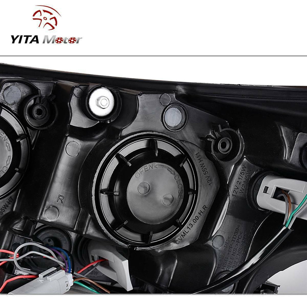 YITAMOTOR® 2013-2015 Chevy Malibu Headlight Assembly Projector Headlamp Left+Right - YITAMotor