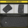 YITAMOTOR® All-Weather Floor Mats for 2014-2018 Jeep Wrangler JK Unlimited, 1st & 2nd Row Protection Liners