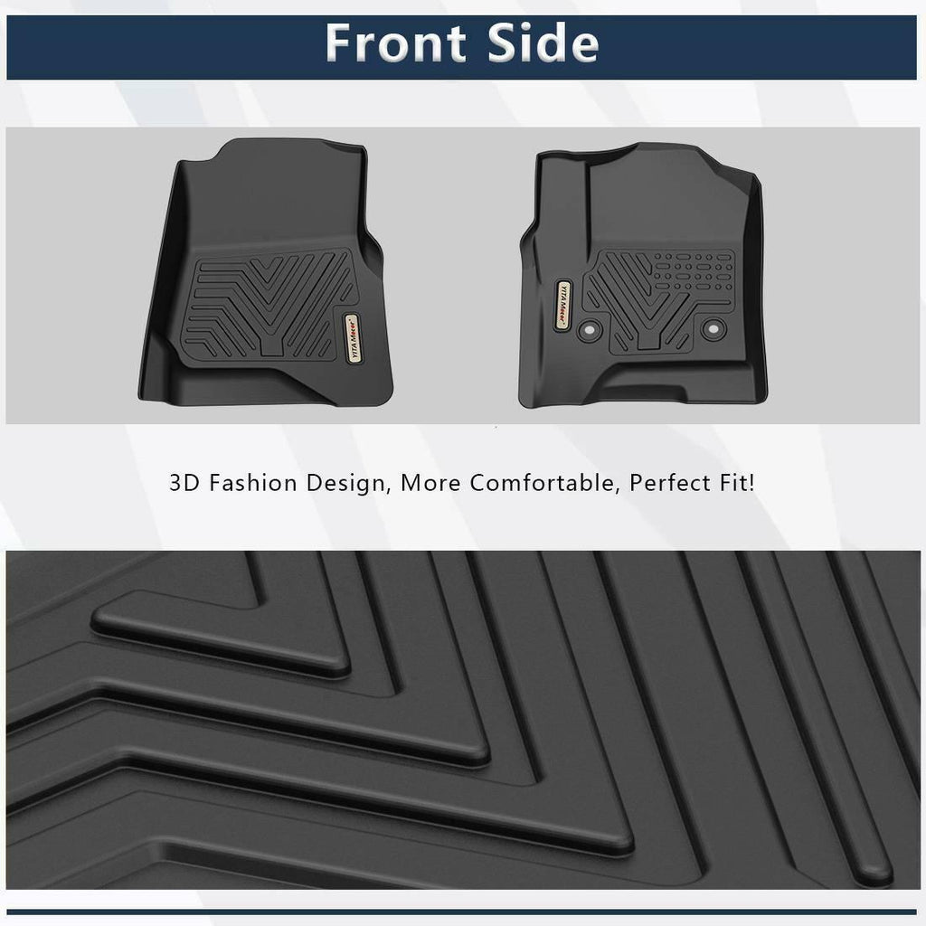YITAMOTOR® Floor Mats Floor Liner for 2015-2020 Chevrolet Tahoe/GMC Yukon, 1st & 2nd Row All Weather Protection
