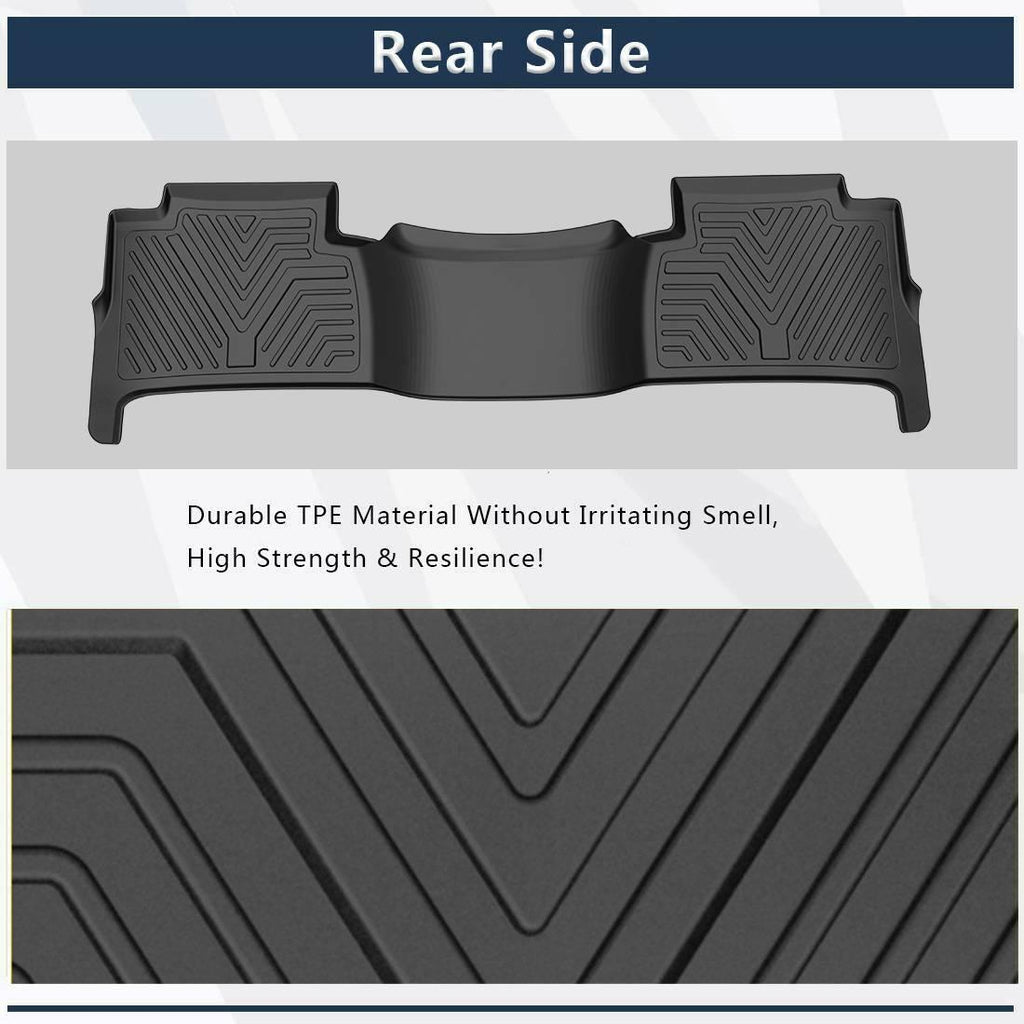 YITAMOTOR® Floor Mats Floor Liner for 2015-2020 Chevrolet Tahoe/GMC Yukon, 1st & 2nd Row All Weather Protection