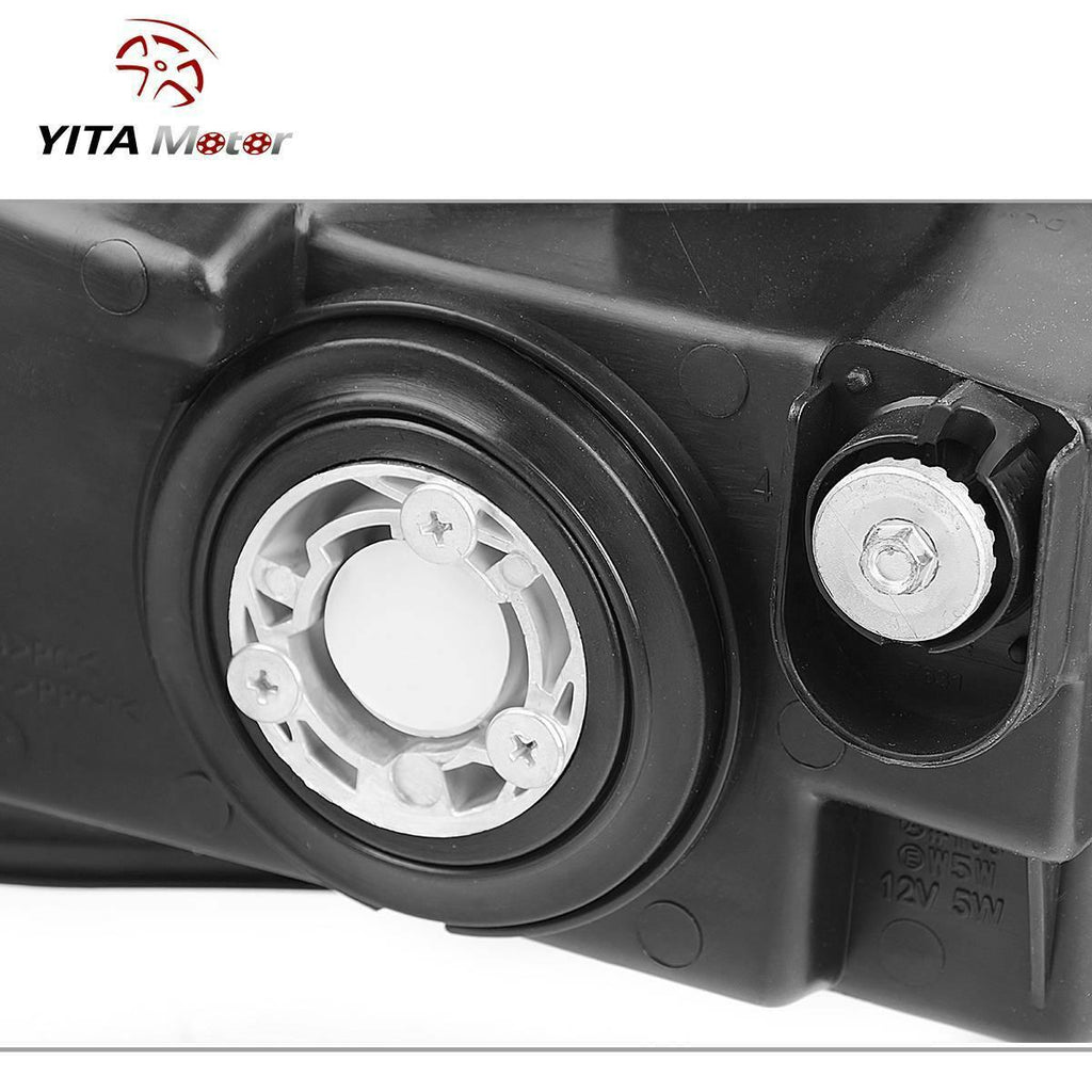 YITAMOTOR® 1998-2002 Honda Accord Headlight Assembly Headlamp Chrome Housing Amber Reflector - YITAMotor
