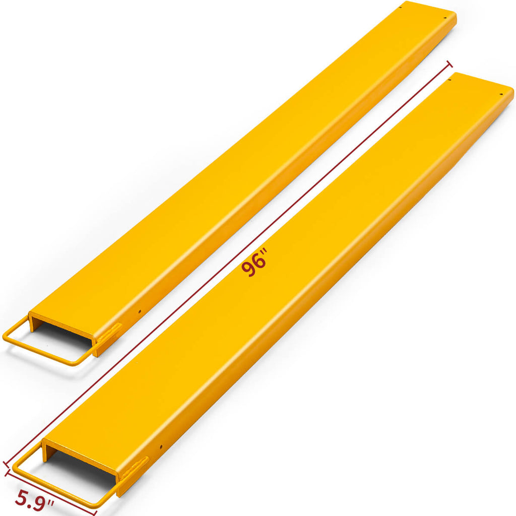 Extensiones de horquilla para paletas YITAMOTOR® de 96" de largo y 4,5" de ancho