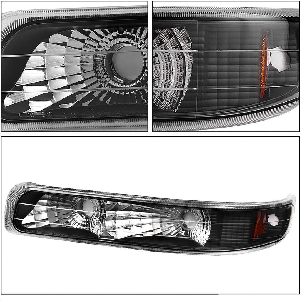 YITAMOTOR® 1999-2002 Chevy Silverado Headlights with Taillights Combo Set Headlamp Assembly - YITAMotor