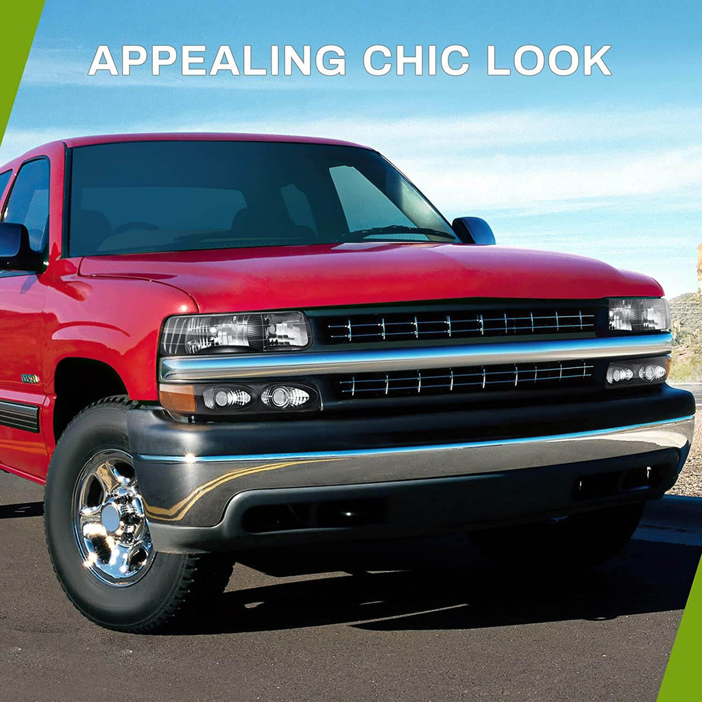 1999-2002 Chevy Silverado Headlight without Bumper Lights