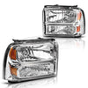 YITAMOTOR® 2005-2007 Ford Super Duty / 2005 Ford Excursion Headlights - YITAMotor