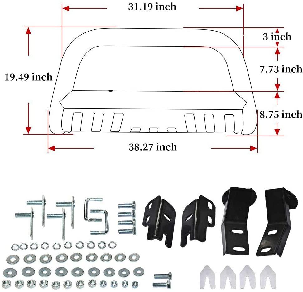 Ford F150 Bull Bar Size