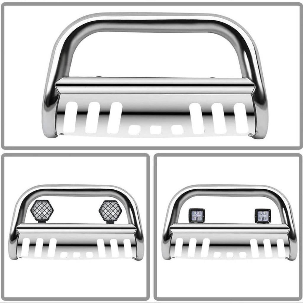 YITAMOTOR-Bull-Bar-for-04-22-tundra/07-18-Sequoia-3"-Stainless-Steel-Tubing-Brush-Push-Bar-Front-Bumper-Grille-Guard