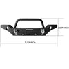 Jeep Wrangler Front Bumper Size: 71.93"x20.75"