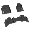 YITAMOTOR® Floor Mats Floor Liners for 2013-2018 Dodge Ram 1500 Quad Cab Only, 1st & 2nd Row All Weather Protection