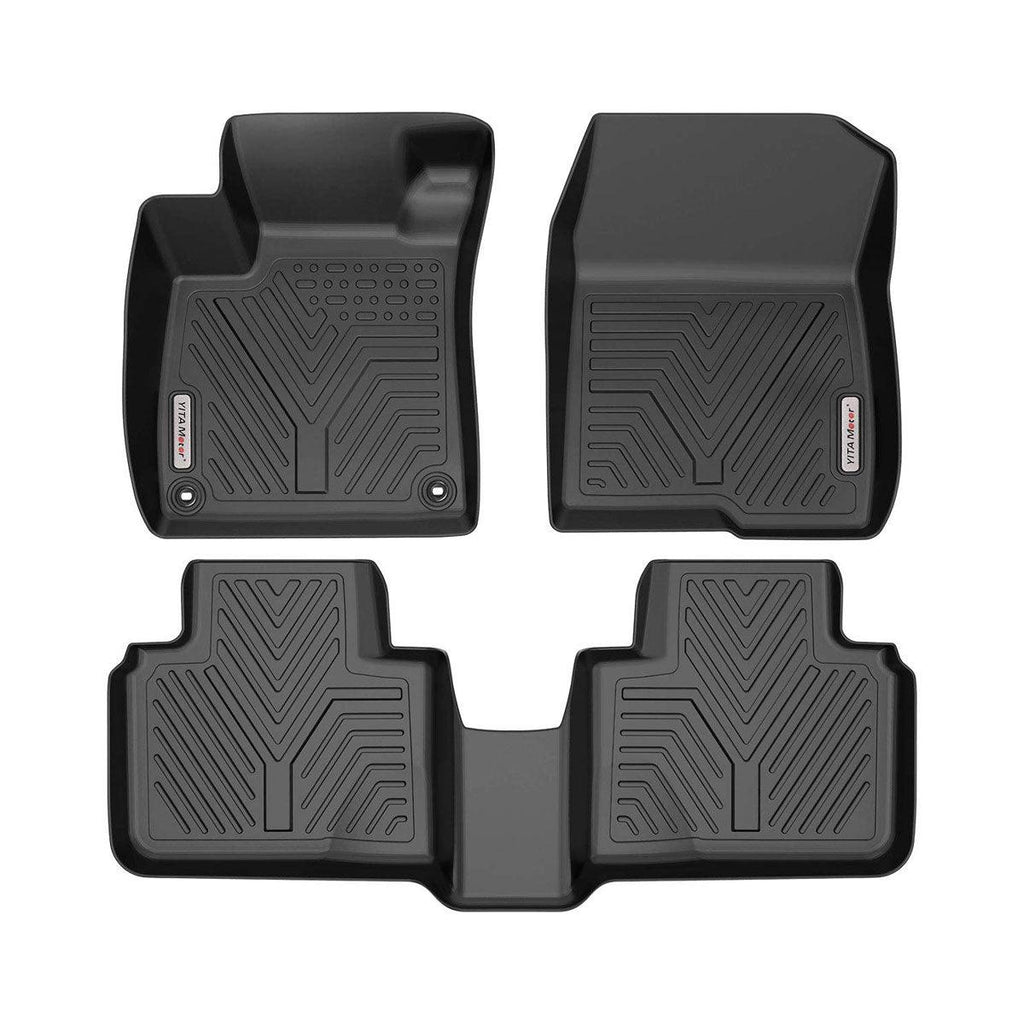 Custom Fit Floor Liners for 2018-2020 Honda Accord, Floor Mats 1st & 2nd Row All Weather Protection - YITAMotor