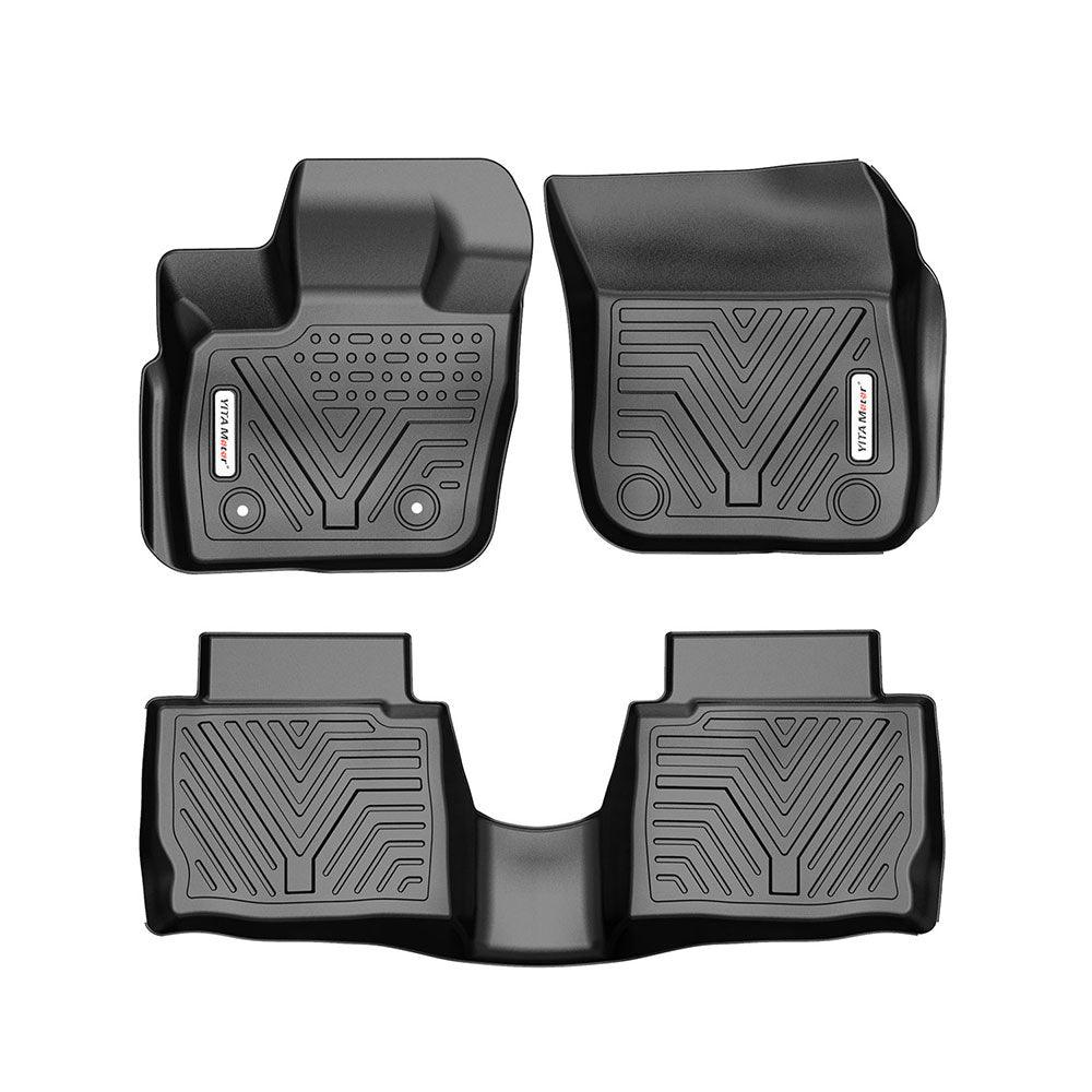 YITAMOTOR All Weather Floor Mats for 2017 2018 2019 2020 Ford Fusion / Lincoln MKZ Black Set Floor Liners - YITAMotor