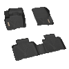 YITAMOTOR® Custom-Fit Black TPE All-Weather Floor Mats for 2015-2024 Ford Edge, 1st & 2nd Row Protection Liners