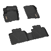 YITAMOTOR® Floor Mats For 2015-2024 Ford Edge, Custom-Fit Black TPE Floor Liners 1st & 2nd Row All-Weather Protection