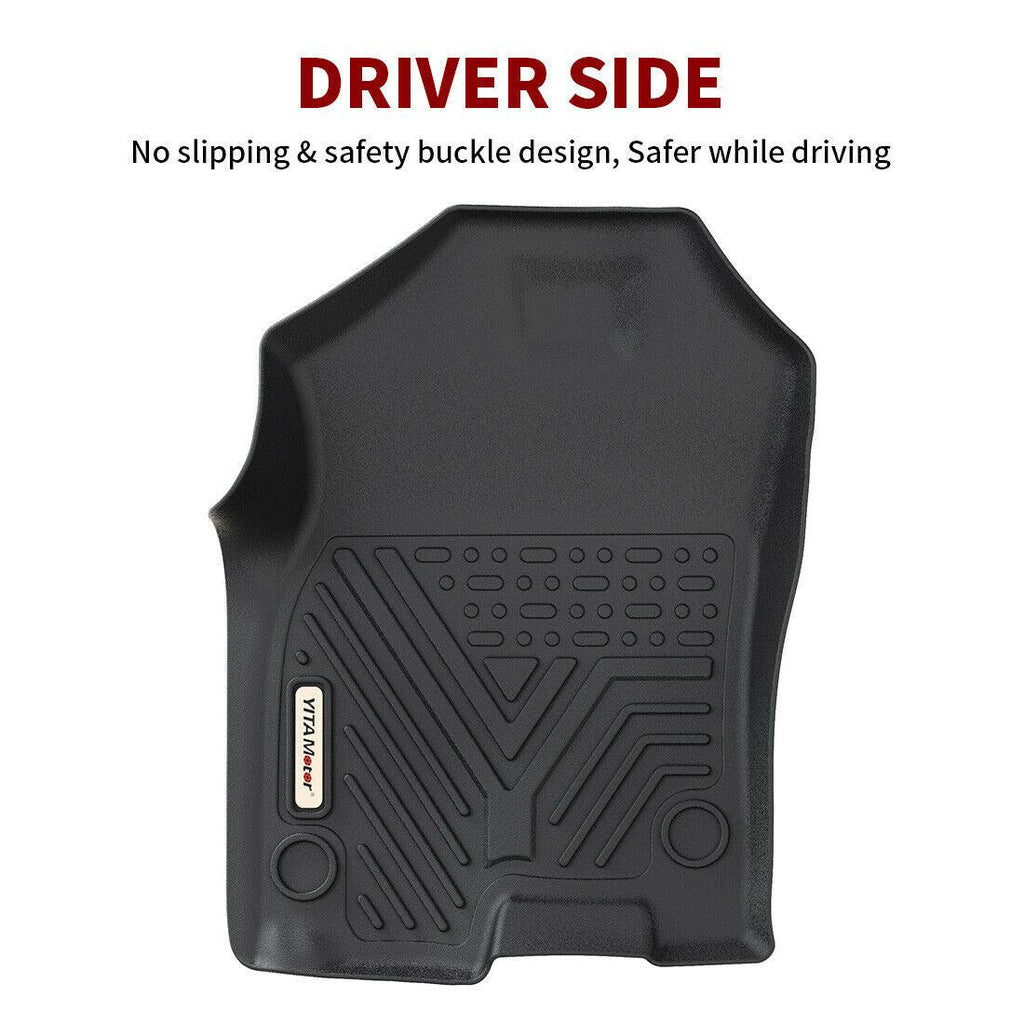 YITAMOTOR® For 2019-2023 Dodge Ram 1500 Crew Cab Floor Mats 1st 2nd Row Rubber Liner