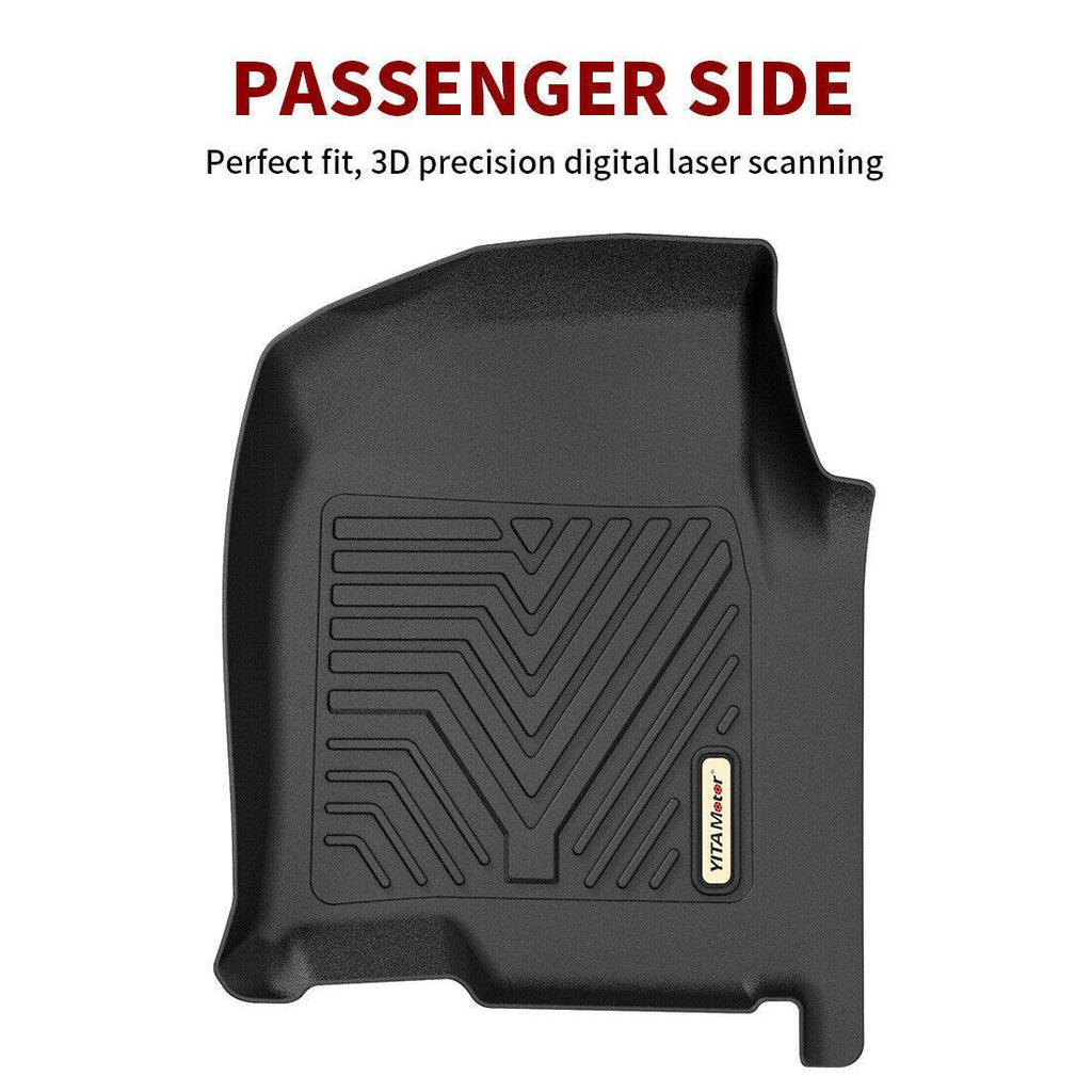 YITAMOTOR® For 2019-2024 Chevy Silverado Crew Cab Floor Mats 1st 2nd Row Rubber Liner