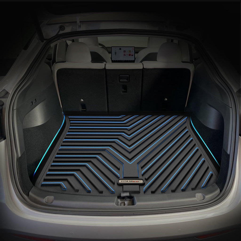 YITAMOTOR® Cargo Mats for 2017-2021 Chrysler Pacifica, Black Cargo Liner TPE Trunk Liner All-Weather Trunk Mats