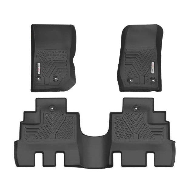 Floor Mats Floor Liners For Jeep Wrangler JK Unlimited 2014-2018, 1st & 2nd Row All Weather Protection - YITAMotor