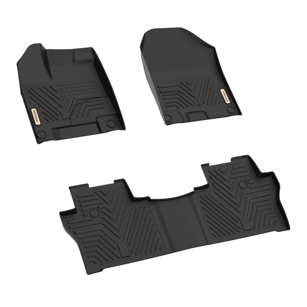 Allweather rubber floor mats for cars compatible with1622 Honda Pilot