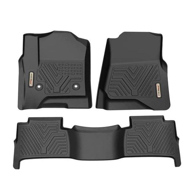 Floor Mats Floor Liner for 2015-2020 Chevrolet Tahoe/GMC Yukon, 1st & 2nd Row All Weather Protection - YITAMotor