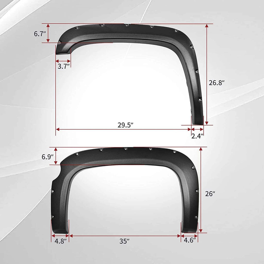 07-13-Chevy-Silverado-1500-Fender-Flares-only-for-5.8ft-short-bed-size-YITAMOTOR