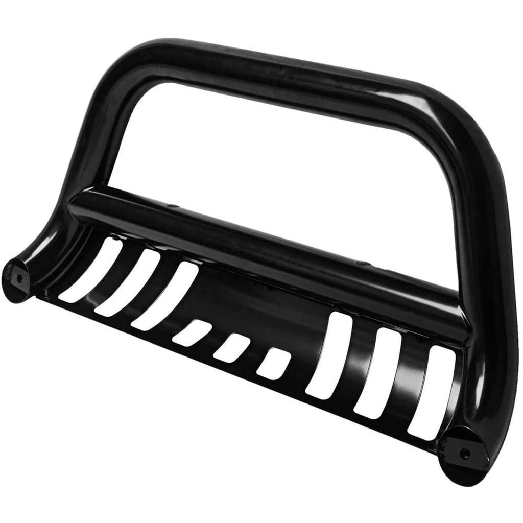 YITAMOTOR-2004-2022-Ford-F150-Black-Bull-Bar-Push-Brush-Front-Bumper-Grille-Guard-with-Skid-Plate