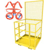 YITAMOTOR® 43"x45"Forklift Safety Cage Basket Safety Cage 2 Person Work Platform 1300 LBS0