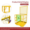 YITAMOTOR® 43"x45"Forklift Safety Cage Basket Safety Cage 2 Person Work Platform 1300 LBS0