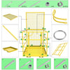 YITAMOTOR® 43"x45"Cesta de jaula de seguridad para carretilla elevadora Jaula de seguridad Plataforma de trabajo para 2 personas 1300 LBS0