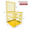 YITAMOTOR® 43"x45"Forklift Safety Cage Basket Safety Cage 2 Person Work Platform 1300 LBS0