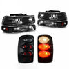 YITAMOTOR® Headlight Set For 2000-2006 Chevy Suburban Tahoe Headlights Lamps + Tail Lights Pair