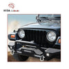 YITAMOTOR®-Front-Bumper-For-Jeep-Wrangler-87-06-YJ-TJ+D-ring-Powder-Coated+LED-Light