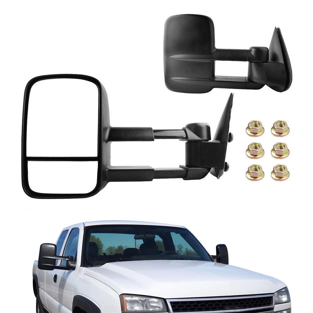 YITAMOTOR Towing Mirrors For GMC Silverado Sierra 1999-2007 3500, Chevy Tahoe Suburban 2000-2006 1500 2500 GMC Yukon XL Truck, 2 Pack - YITAMotor