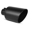 4'' inlet 8'' Outlet 15 inch Long Bolt On Diesel Exhaust Tip Black Stainless Steel - YITAMotor