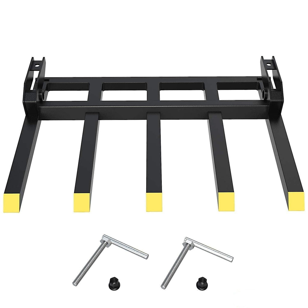 YITAMOTOR® 48" Bucket Clamp-On Pallet Fork 2500 lbs Attachments