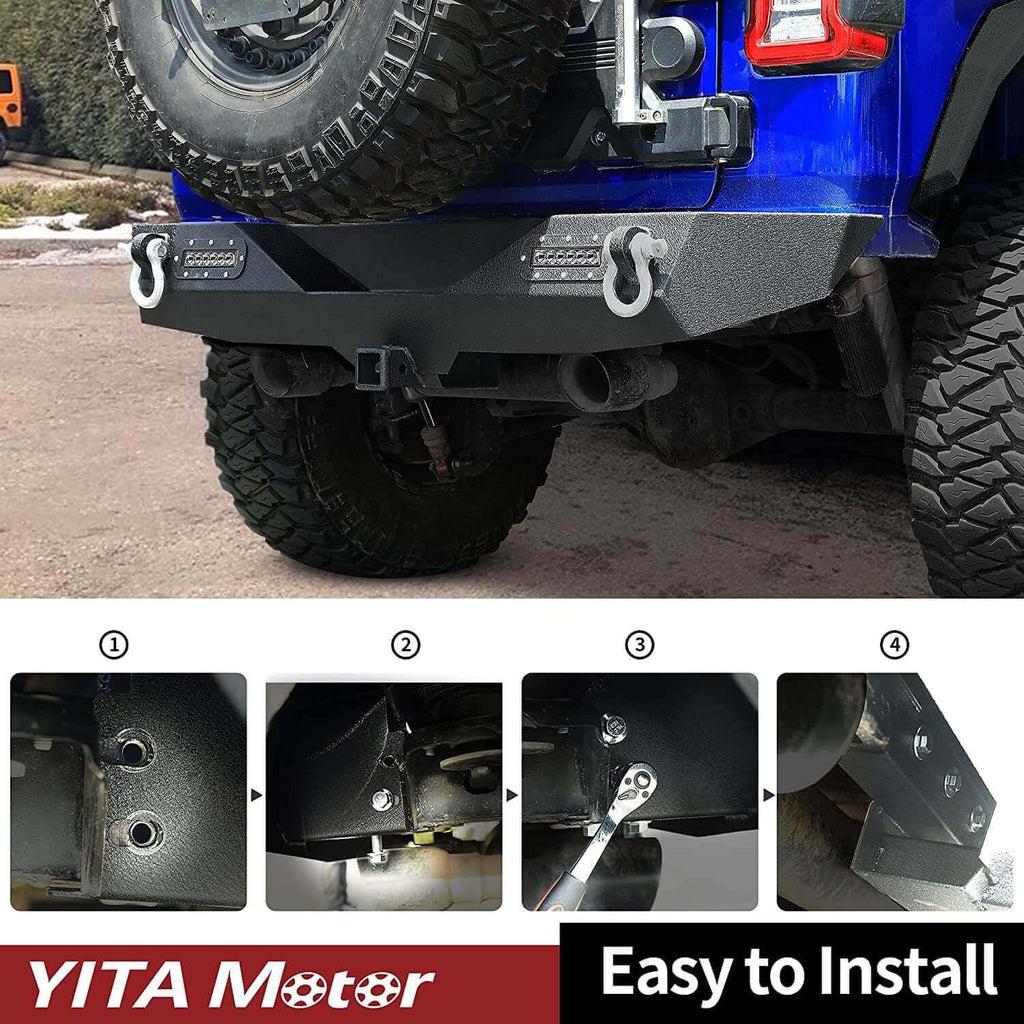 Jeep Wrangler front bumper installation
