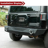 Jeep Wrangler JK Rear Bumper Installation Display
