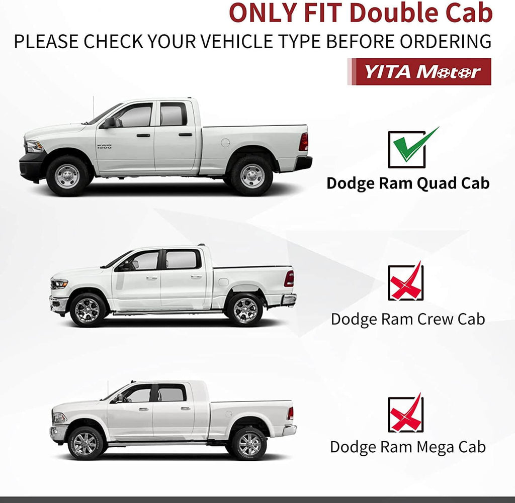 Dodge RAM running boards only fit double cab